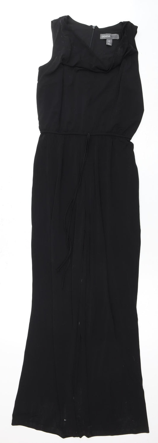Donna Ricco Women's Black Sleeveless Jumpsuit Size 12