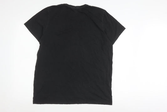 Adidas Men's Black Medium Graphic T-Shirt