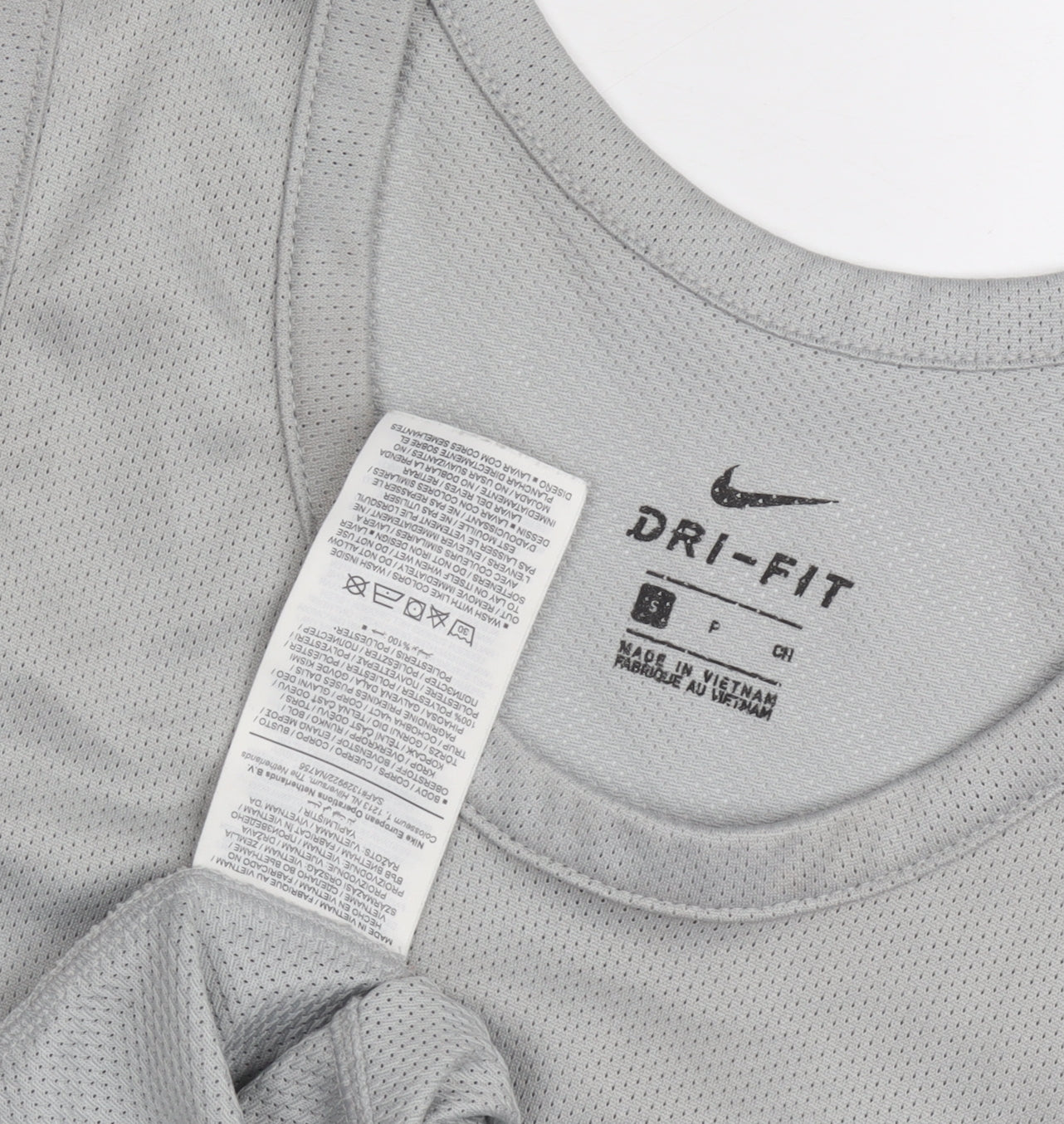 Nike Men's Grey Tank Top S - Lightweight Sportswear