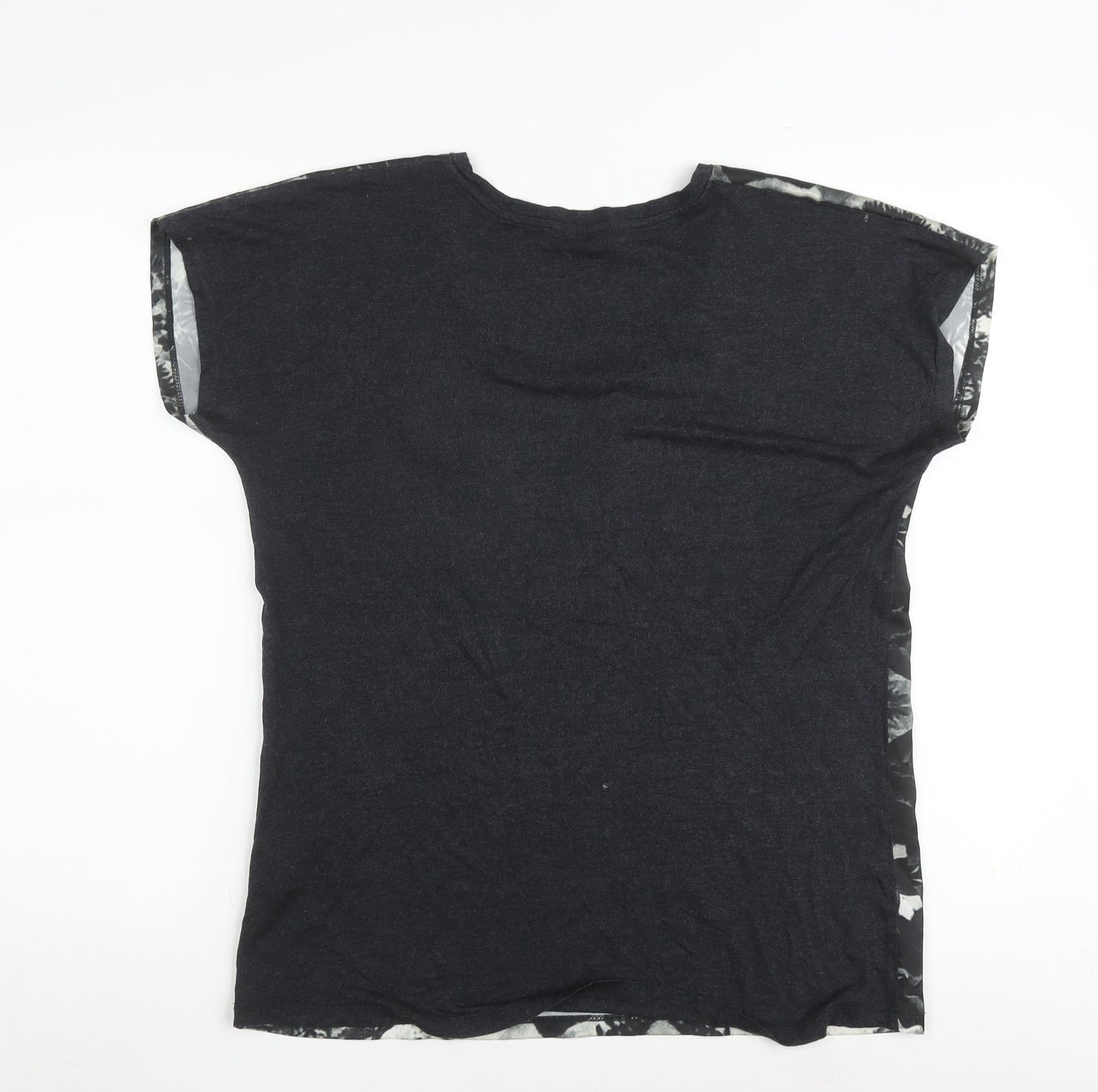 Paul Smith Women's Black Floral Jersey T-Shirt L