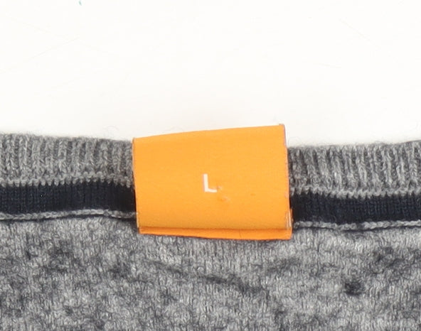Hugo Boss Grey Pullover Jumper, Unisex L, Crew Neck