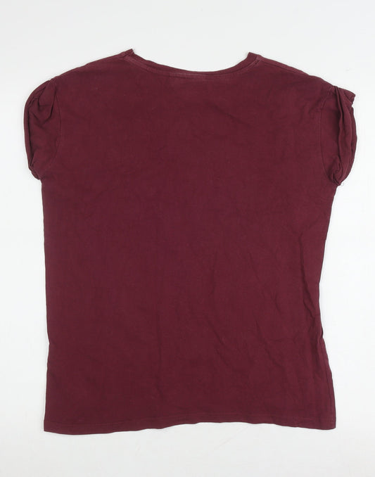 Harry Potter Womens Red T-Shirt, Size 8, School Theme