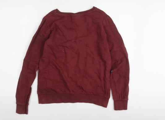 Harry Potter Women's Red Sweatshirt Size 10 Logo Graphic