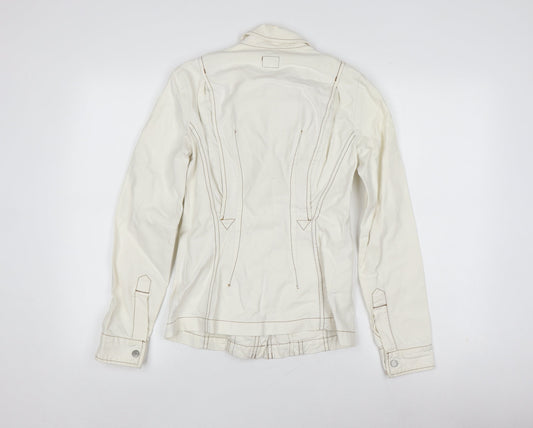 Calvin Klein Women’s Ivory Cotton Blend Jacket XS