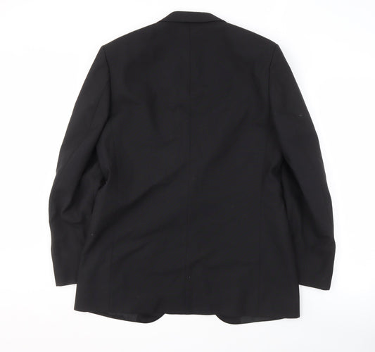 St Michael Men's Black Tuxedo Blazer - 40R, Formal, Stylish