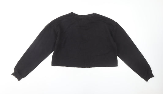 Forever 21 Women's Black Pullover Sweatshirt M