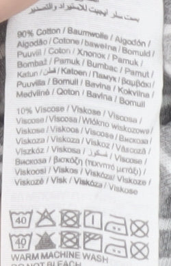 Jack & Jones Grey Striped Crew Neck T-Shirt, Men's L