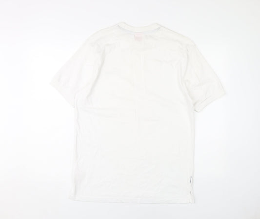 Slazenger Men's White S T-Shirt, Short Sleeve, Crew Neck