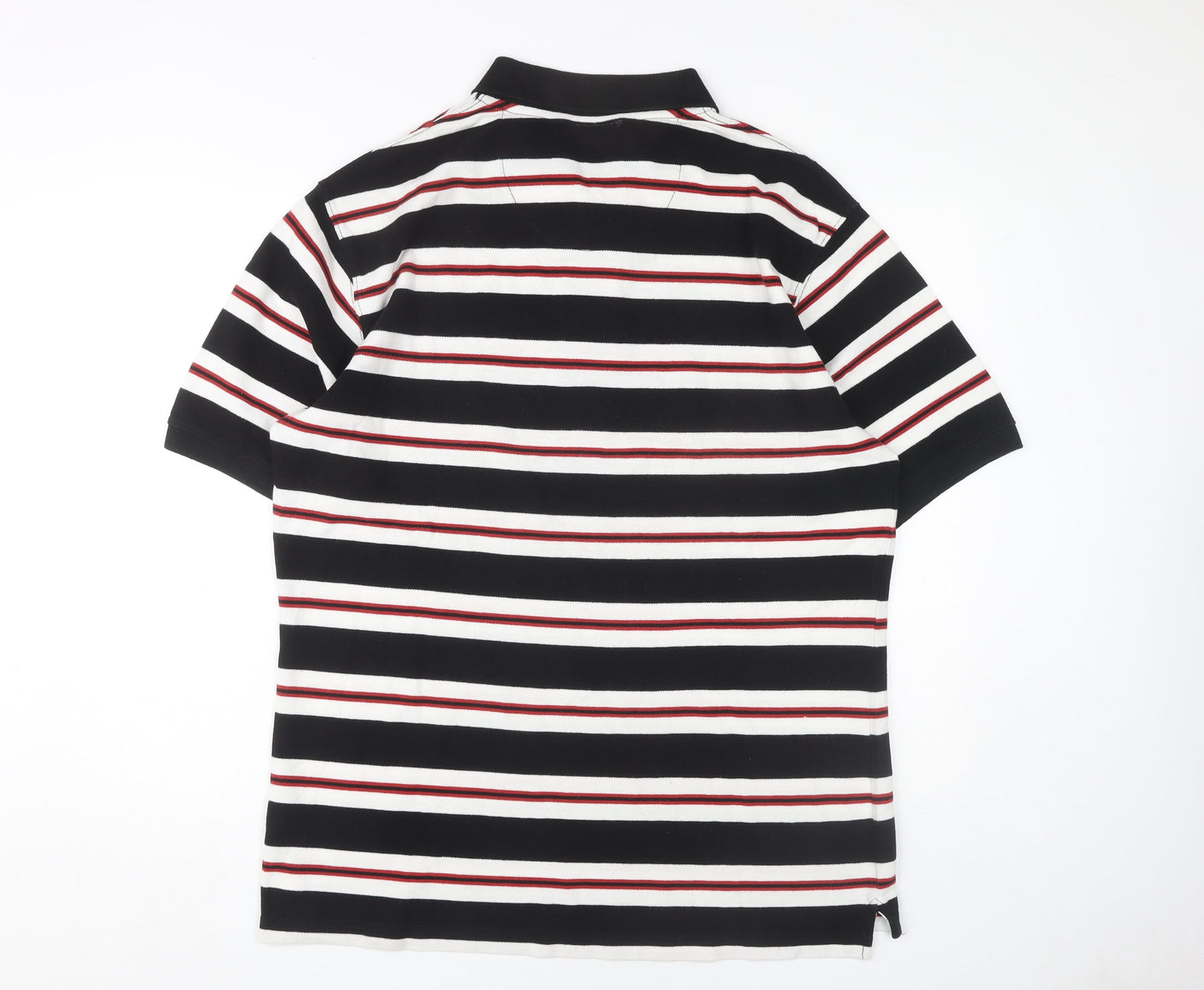 Lacoste Men's XL Black Striped Polo Shirt