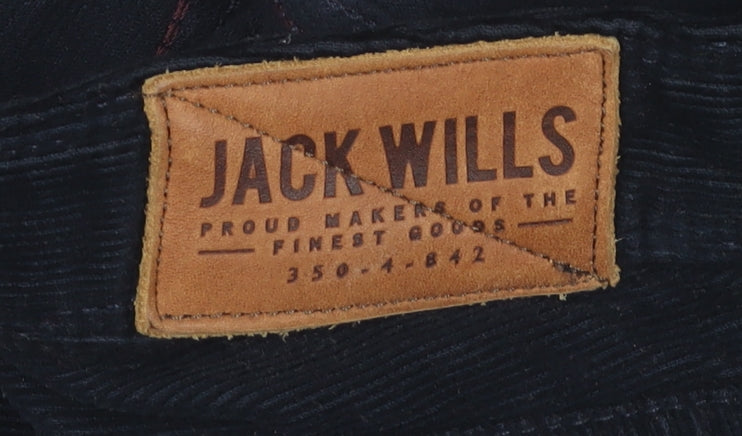 Jack Wills Women's Blue Corduroy Skinny Trousers Size 10