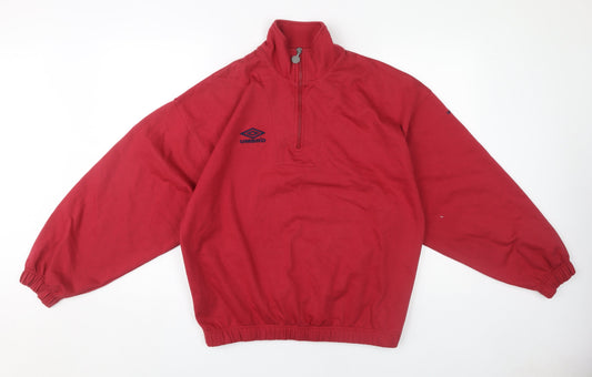 Umbro Unisex Red Pullover Sweatshirt S Size