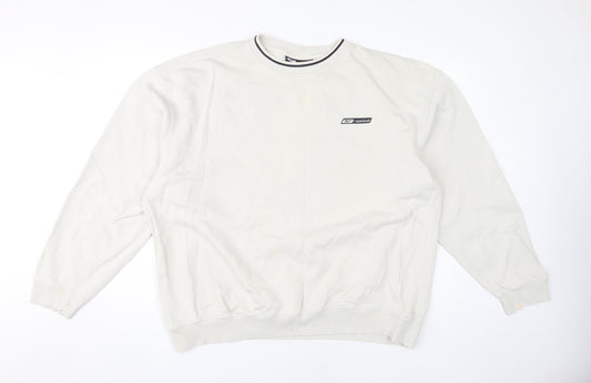 Reebok Men's White 2XL Pullover Sweatshirt