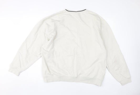 Reebok Men's White 2XL Pullover Sweatshirt