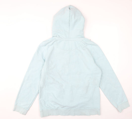 Fat Face Women's Blue Pullover Hoodie, Size 12, Casual Wear