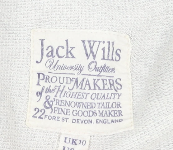 Jack Wills Women's Grey Pullover Sweatshirt, Size 10