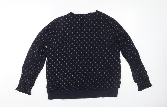 Crew Clothing Women’s Blue Polka Dot Blouse Size 14