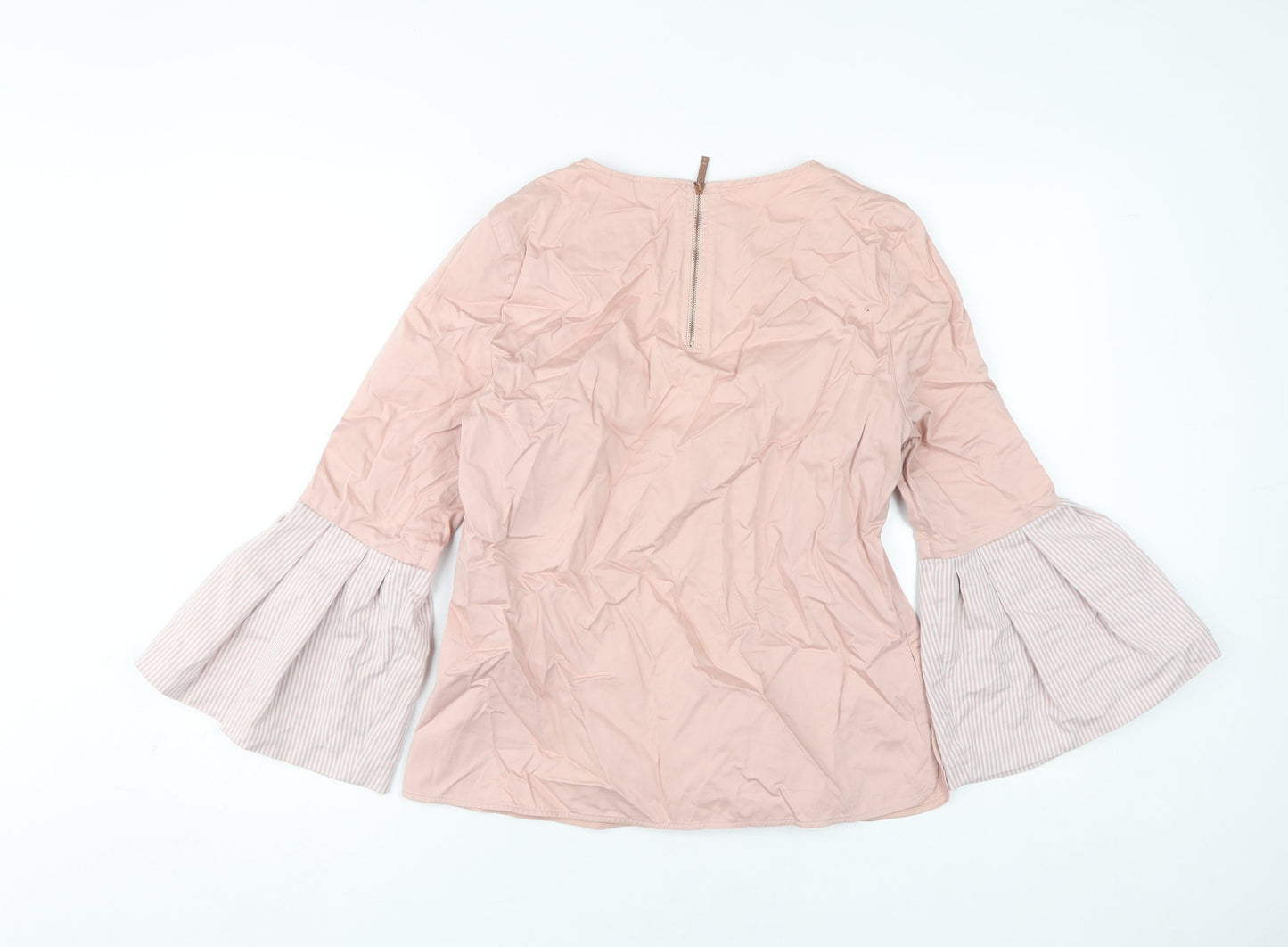 Ted Baker Women's Pink Bell Sleeve Blouse M