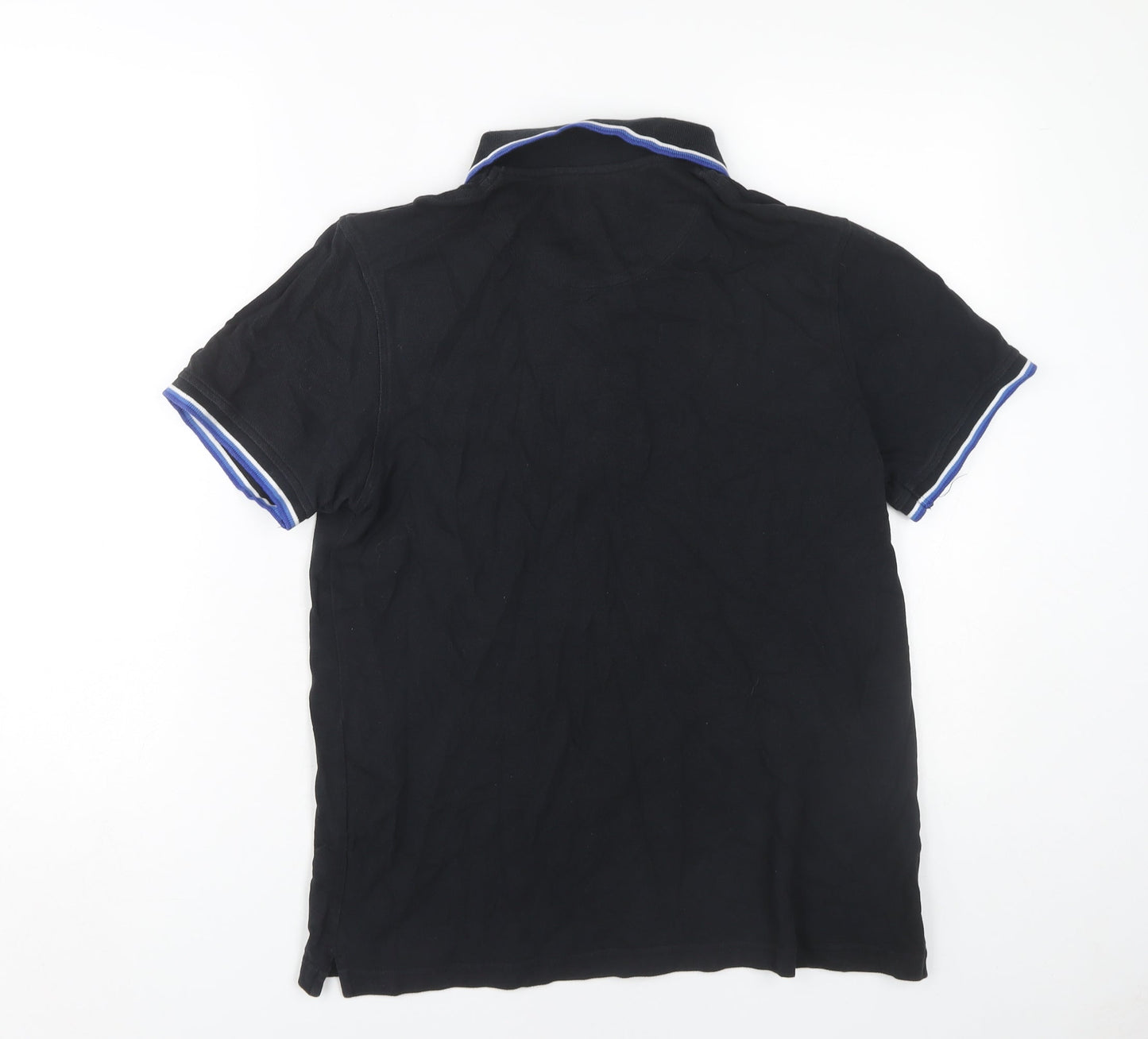 Lyle & Scott Men's Black Polo Shirt Size L