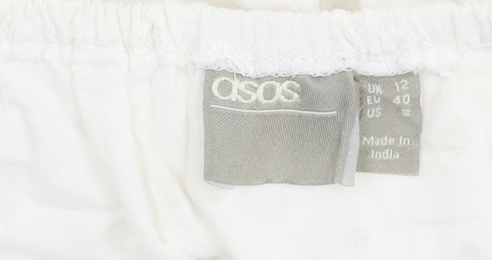 Additional view of ASOS Women's White Off Shoulder Cropped Top, size 12