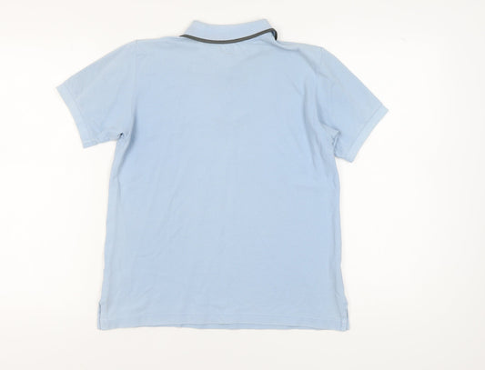 Armani Jeans Men's Blue Polo Shirt Large