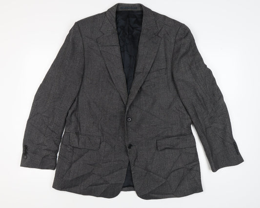 Magee Men's Grey Wool Blazer Jacket Size 44R