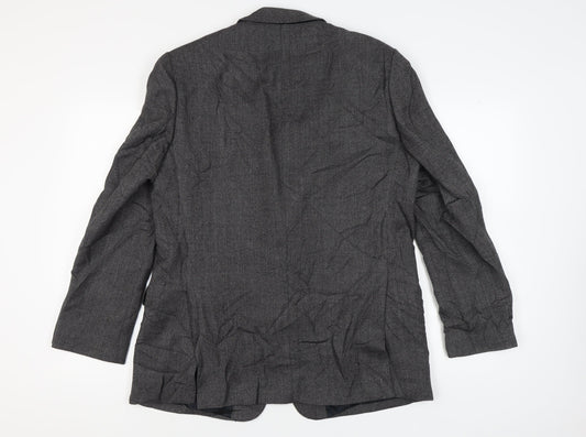 Magee Men's Grey Wool Blazer Jacket Size 44R