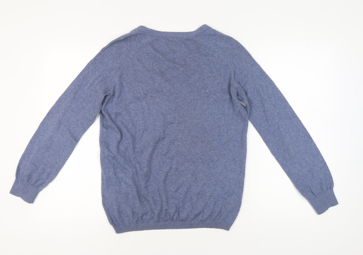 Fred Perry Women's Blue V-Neck Pullover Jumper
