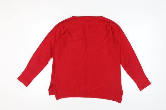White Stuff Women's Red Pullover Jumper Size 12