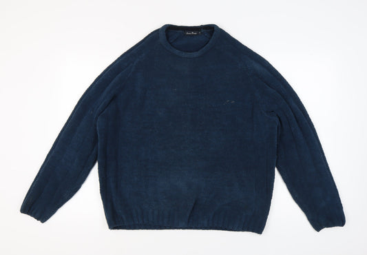 James Pringle Men's Blue Pullover Jumper Size M