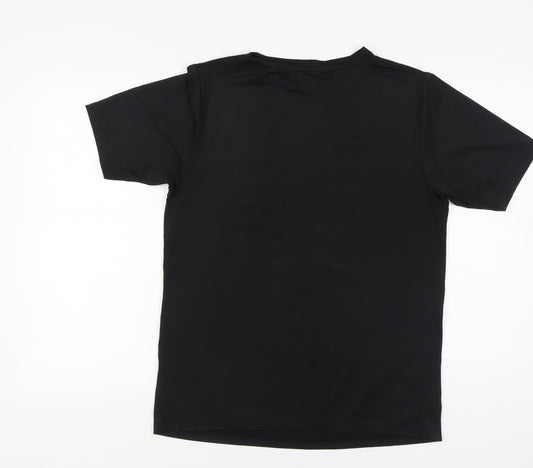 Admiral Men's Black Crew Neck T-Shirt Size L