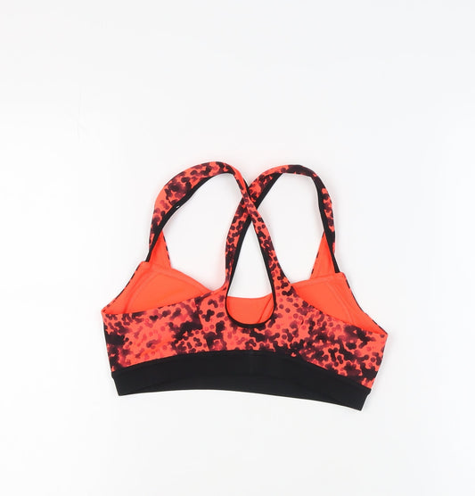 Adidas Women's Orange Gym Racerback Crop Top M
