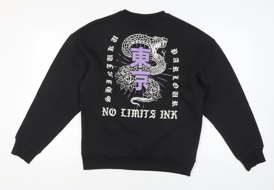 Jack & Jones Men's Black M Tattoo Sweatshirt