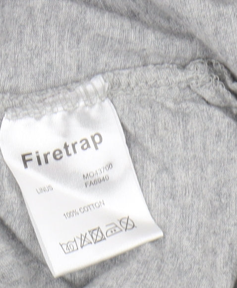 Firetrap Men's Grey Polo Shirt XL Short Sleeve Casual