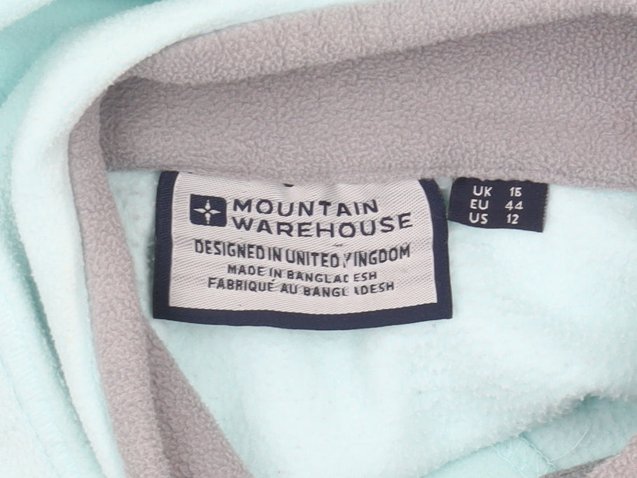 Mountain Warehouse Women’s Blue Fleece Sweatshirt Size 16