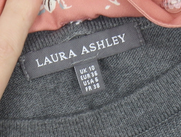 Laura Ashley Grey Women's Long Sleeve Knit Jumper