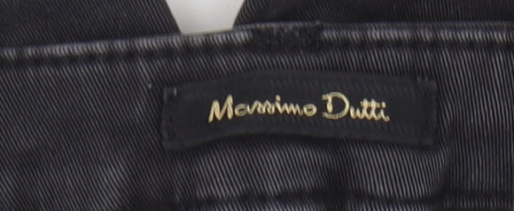Brand and care label for Massimo Dutti Women’s Black Skinny Jeans, size UK 10
