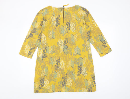 Womens UK Size 12 White Stuff Yellow Polyester Blend Blouse