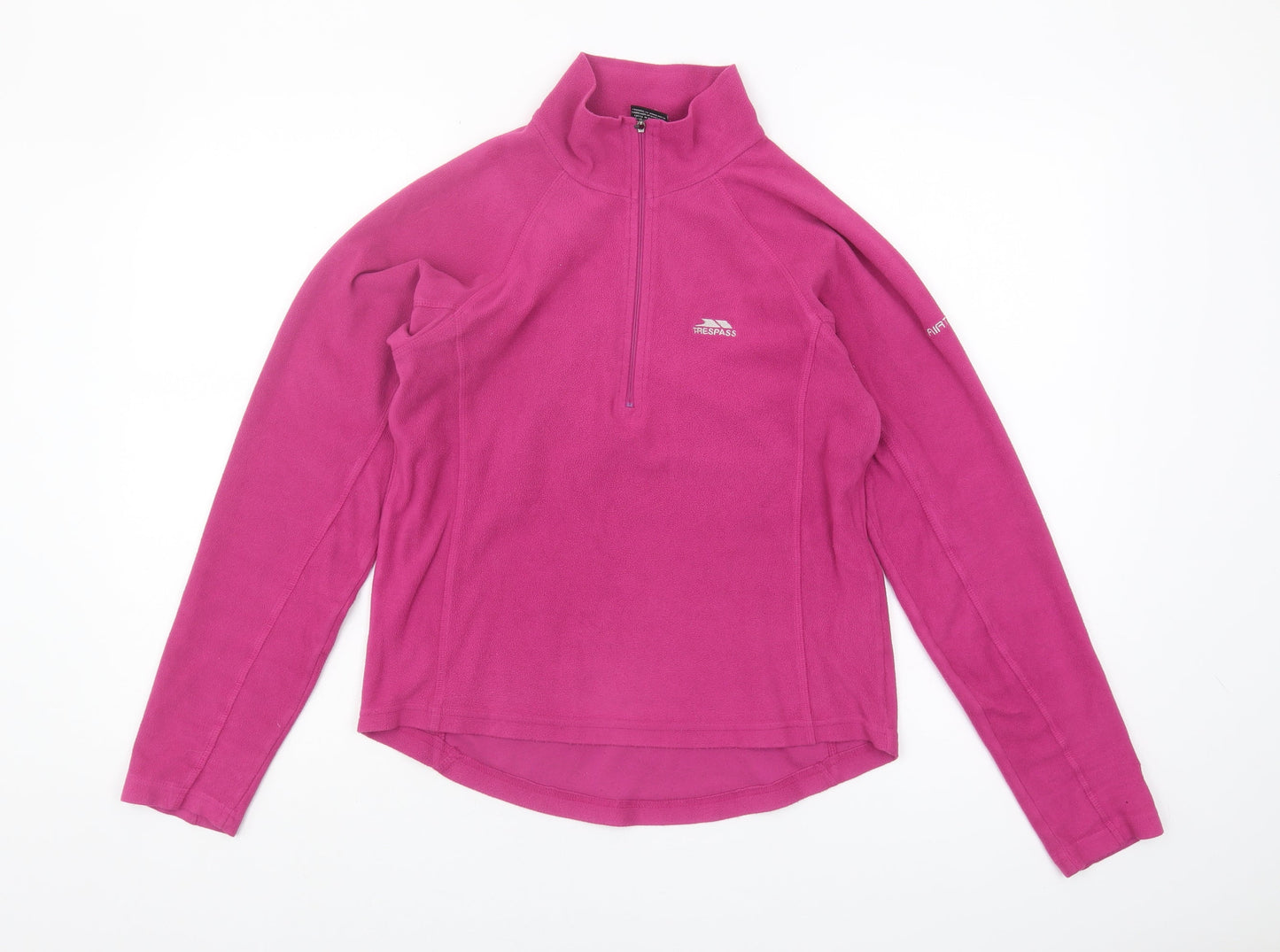 Trespass Pink Fleece Sweatshirt M Lightweight Zip