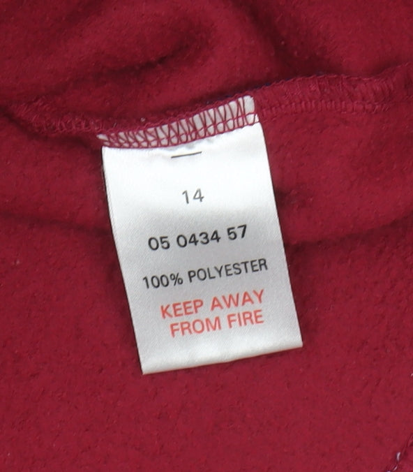 Peter Storm Women's Red Fleece Pullover - Size 14