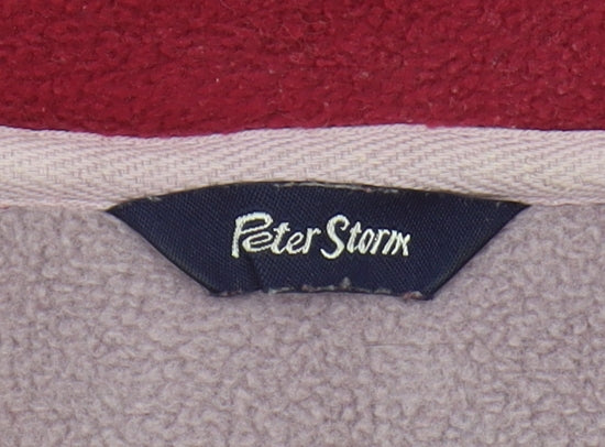 Peter Storm Women's Red Fleece Pullover - Size 14