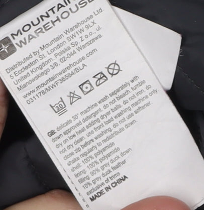 Mountain Warehouse Women's Black Puffer Jacket Size 10