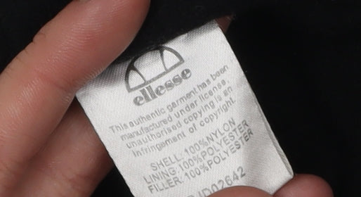 Ellesse Men's Black S Hooded Windbreaker Jacket