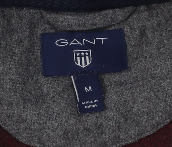 Gant Men's Red Cotton Mock Neck Pullover Sweatshirt M