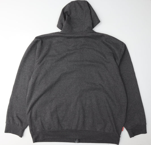Slazenger Men's Grey 9XL Full Zip Hoodie with Logo