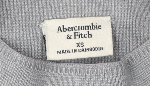 Abercrombie & Fitch Grey Sleeveless Mock Neck Top XS