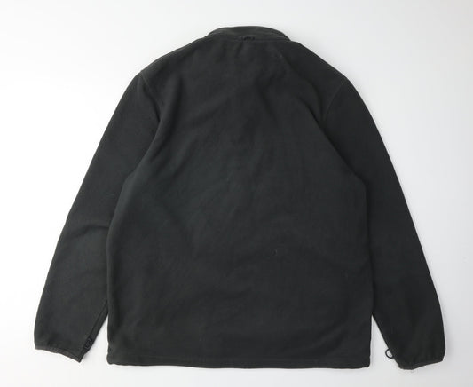 Mountain Warehouse Men's Black Fleece Jacket L