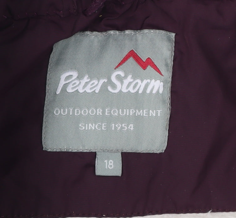 Peter Storm Women's Purple Puffer Waistcoat Size 18
