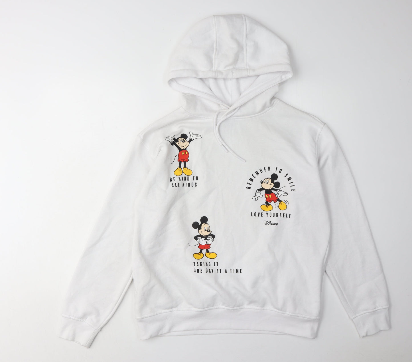 Disney Unisex Adults White Hoodie Size 10/12