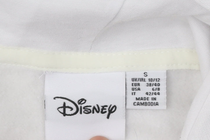 Disney Unisex Adults White Hoodie Size 10/12