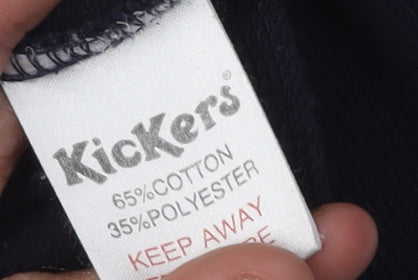 Kickers Men's Blue Full Zip Sweatshirt XL Logo